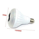 LED Bulb RGB Light Wireless Bluetooth Audio Speaker Music Dimmable Lamp Pla J7D5