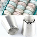 2Pcs Russian Pastry Tip Icing Piping Nozzles Large Nozzles Cupcake Baking T Hn