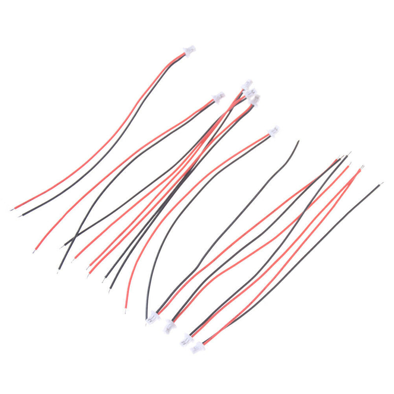 10Pcs Mini Micro JST 1.0 SH 1.0mm 2-Pin Connector Plug With Wires Cables H ES