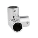 Polished Stainless Steel Marine Boat Hand Rail Fitting 3 Way Corner Elbow