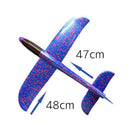 48Cm Hand Throw Lighting Up Flying Glider Plane Glow In The Dark Toys Foam