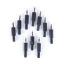10pcs/lot 3.5mm audio male plug jack adapter stereo connector headphone,E.ES