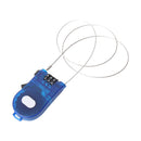 Retractable 3 Digit Combination Cable Lock for Bike Bicycle Luggage Suitcase Bag