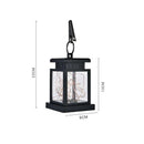 Outdoor Garden Solar Powered Hanging LED String Lights Flickering Candle La