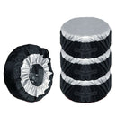 4Pcs Tire Cover Case Car Spare Tire Cover Storage Bags Carry Tote Polyester