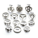 14Pcs/Set Boho Stack Crystal Flower Moon Sun Knuckle Ring Midi Finger RingsSJ 3C