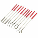 10Pcs Diamond Coated Riffler File Mechanical Watch Jewelry Files Tool Set 140mm