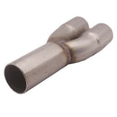 2 to1 Steel Exhaust Merge Collector Dual 1.5" ID Inlet Single 1.75" OD Outlet