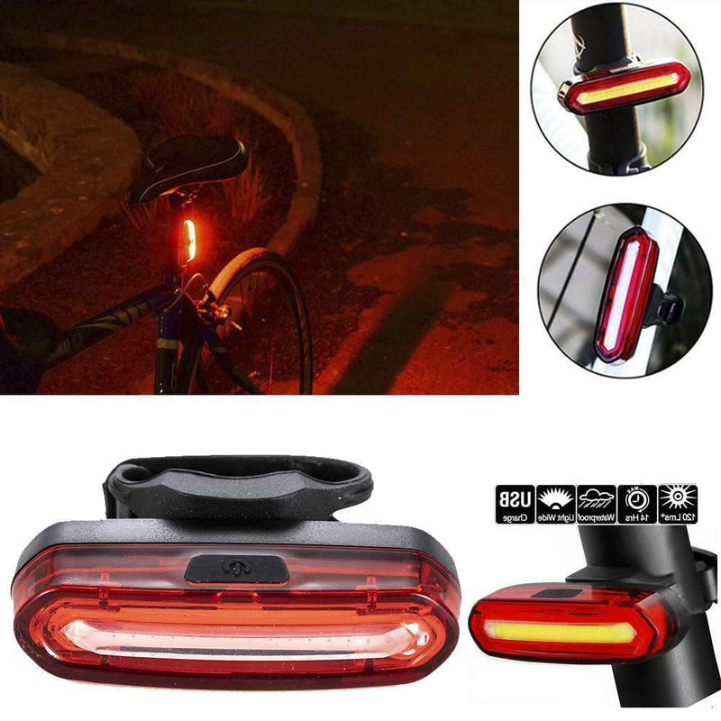 120 Lumens LED Bike Tail Light USB Rechargeable Powerful Bicycle Rear Light AU