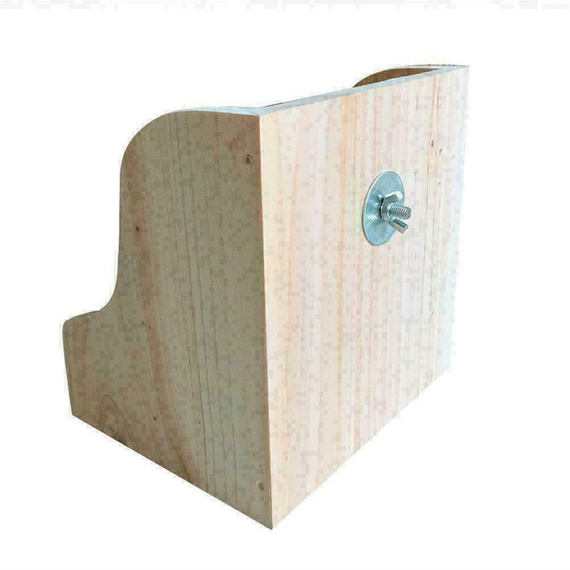 Rabbit Totoro Guinea Pig Hay Wooden Feeder Straw Frame Feeder Pine Cage Nat U4A3