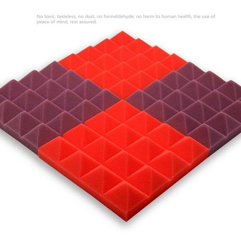 25X25X5Cm Soundproof Sponge,Acoustic Foam Panel Stop Absorption Studio Ktv