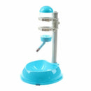 Pet Dog Water Drinker Dispenser Food Feeder Dish Bowl Bottle Blue