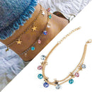 Women Star Summer Beach Anklet Rhinestone Jewelry Leg Bracelet Foot Chain