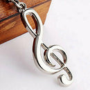 1 Novelty Musical Symbols Note Metal Keychain Keyring Key Ring Chain Keyfob Gift