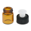 Glass Bottles w/Orifice Reducer Sample Vials Leakproof for Pocket Purse 2ml