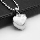 True Love Heart Shape Cremation Urn Keepsake Pendant Memorial Necklace