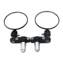 BLACK ROUND 7/8" 22MM REARVIEW MIRROR HANDLEBAR END UNIVERSAL FOR MOTORCYCLE