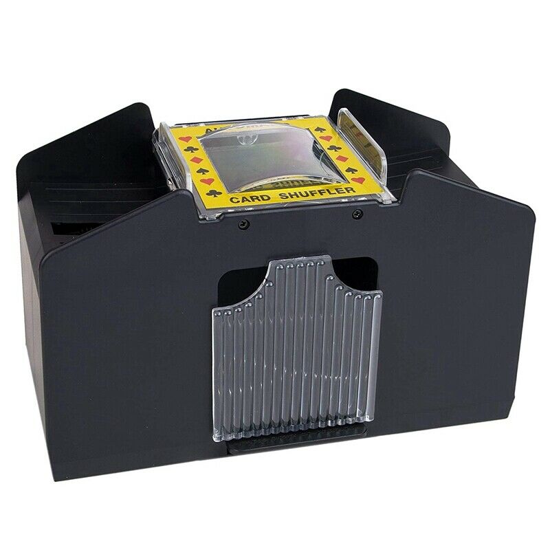 Board Game Poker Electric Automatic Card Shuffler Support 4 Deck Playing Ca R9S9