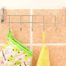 Stainless Steel Over Door Home Kitchen Bathroom Towel Hanger X6T5 Rack_Hold S3K2