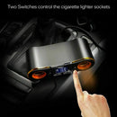 Socket Cigarette Lighter Splitter ZNB02 Car Charger Adapter 3.5A Dual USB P