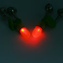 6 pcs Fishing Rod Tip LED Light Clip Twin Bells Fish Bite Alarm
