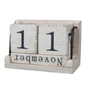 Wooden Perpetual Calendar Retro Rustic Design Living Room Decoration Diy Ye A7O3