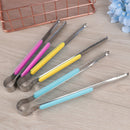 Stainless Steel Food Clip Ice Tongs Meat Salad Toast Tongs BBQ Kitchen To JR