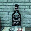 Shabby Wooden Beer Shaped Wall Mounted Bottle Opener Hanging Opener,  Black
