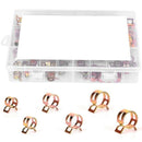 84 Pcs Spring Band Type Action Fuel Line Clamp Silicone Vacuum Hose Pipe Cl