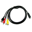 3in1 Camera Data Cable + A/V TV Cord for Sony DSC-350/DSC-380/DSC-390