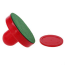 4Pcs Air Hockey Table Goalies with 4pcs Puck Felt Pusher Mallet Grip Color