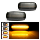 For Audi A4 S4 B6 B7 A6 C5 TT A8 Sequential Smoked LED Side Marker Signal Lights