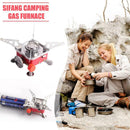 Stainless Steel Foldable Square Cooking Stove Outdoor Camping BBQ Combustor
