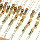600pcs 30 Values 1/4W 5% Carbon Film Resistors Resistance Assortment Kit Set