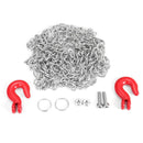 Metal Trailer Hook Chain FR WPL B14 B-16 B-24 C14 RC Military Truck Car Part