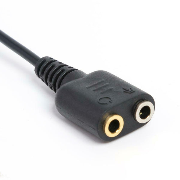 2.5mm Plug to 3.5mm Headphone+Mic Jack Adapter Cable for Panasonic Phone A#S