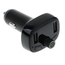 Bluetooth Car Kit MP3 Player FM Transmitter Radio Adapter Dual USB Black