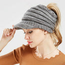 Gray Spring Winter Female Ball Cap Winter Hat for Women Girl X3Y5