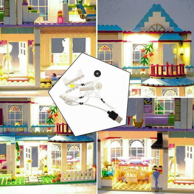 LED Light Up Kit For Stephanie's House Lighting LEGO 41314 For DIY H0C4 A3X7