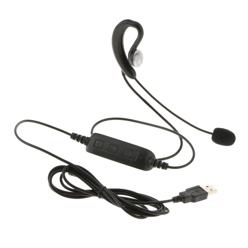 Corded Phone Headset, Call Center Telephone Headset, USB Earphone Jack Noise