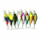 Minnow Fishing Lures 8x 0.2oz Realistic Bass Bait for Fishing