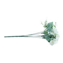 15 buds 1 bunch mini artificial pink silk flower white mariee