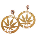 1 Pair Acrylic Dangle Earrings for Women Girls, Boho Statement Drop Hoop Eardrop