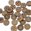 50Pcs Mixed Pattern Coconut Shell 2 Holes Sewing Buttons-DIY Scrapbooking Deluxe