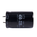 450V 220uF 40x25mm Cylindrical Aluminum Electrolytic Capacitor Black O8T1