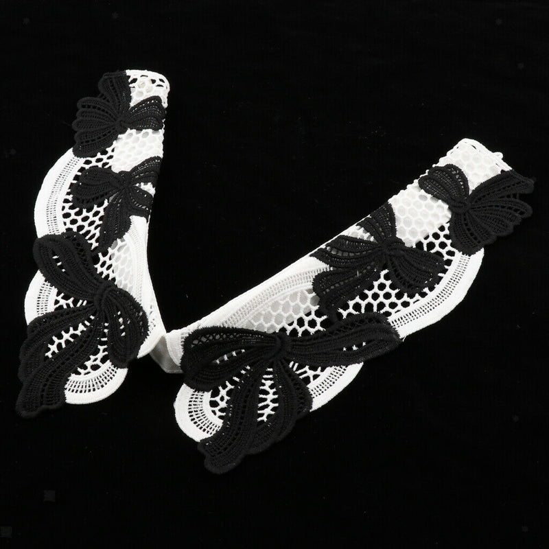 Women Bowknot Faux Collar Detachable Collar Decor Easy to Wear and Take off