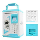 Electronic Piggy Bank Atm Password Fingerprint Money Box Cash Coins With MusT5T8