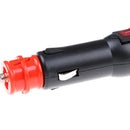 12V-24V 8A Male Car Lighter Socket Plug Connector With Red On/Off Swit&+