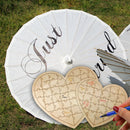 Double Heart Shaped Puzzle Jigsaw Guest Book Wedding Supplies Home Decor
