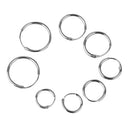 4 Pairs Casual Round Small Sleeper Hoops Earrings Nose Ring Earrings Hoop 8mm